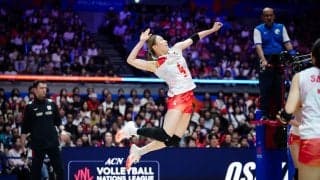 女子日本代表　セットカウント0-2からポーランドに逆転勝利でファイナルラウンド進出