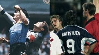 マラドーナの「神の手」、そして若きベッカムの「愚行」　サッカー史に残る騒動が尽きないアルゼンチンとイングランドの“因縁対戦録”【W杯】
