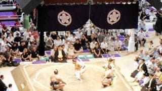 幕内土俵入り最中に「火事です」警報でマイク切られる　警告音が鳴る中で大の里が横綱土俵入りの珍事【大相撲】
