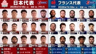 1勝1敗のラグビー日本代表、国立競技場で 世界ランキング4位フランス代表を迎え撃つ