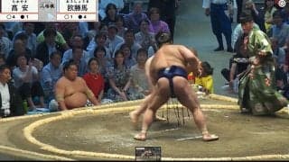 「どういうことです？」190センチ巨漢力士が突然の脱力…倒れ込む「催眠術かかった人みたい」不思議な決着にファン困惑