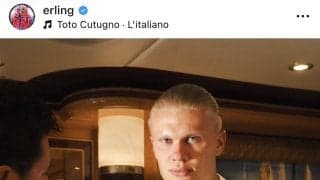 ハーランドがオフを満喫、パートナーとのモデル風２ショットからイタリア代表GKのマネまで