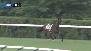 「めっちゃ見てる」観客を“ガン見”でフライング激走…福島で放馬のアクシデントも無事確保「良かった」「しょぼんとしてる」