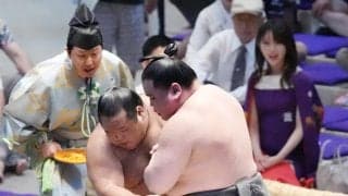 旭富士がついに負けた　元十両生田目に敗れ、序ノ口デビューからの連勝は25でストップ
