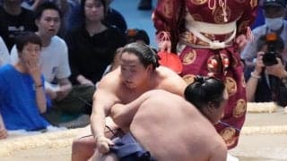 琴栄峰が８連勝で勝ち越し「ホッとしています」１敗トップ並ぶも「何も考えていない」