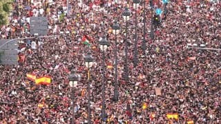 W杯優勝のスペイン代表をマドリードで200万人出迎え　国王、首相も祝福「本当に楽しかった」