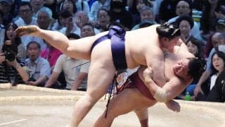 大の里が浴びせ倒しで大栄翔破り６勝目「もう４敗しているので」完全復活のきっかけ探す