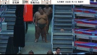 「隙間から千代丸たんw」元人気力士、まさかの場所に“ひょっこり”登場 中継カメラが捉えた“じわる”瞬間が話題