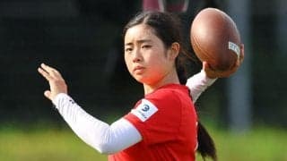 ２８年ロス五輪で初採用のフラッグフットボール日本代表が練習公開　女子ＱＢ磐田「メダル獲得を目指していきたい」
