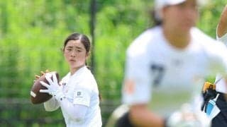 女子・磐田千紘「メダル獲得目指す」２８年ロス五輪初採用のフラッグフットボール日本代表が練習公開