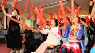 熱海富士へ声援　熱海でPV　千秋楽、4度目の優勝争い