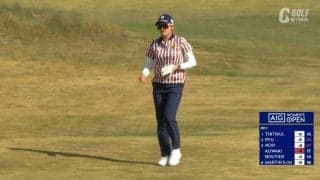 【動画】桑木志帆が2位発進　5番で長いバーディパットを沈めるなど「66」