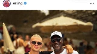 “怪物”ハーランド×“バスケの神様”　超豪華２ショットに騒然「歴史上最高の写真」「伝説」「素晴らしい！！」