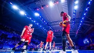 【バレー】日本男子、第１セット落とす　序盤優位に進めるも…米国の高さとサーブに苦しむ