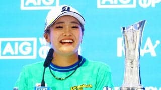 「ウイスキーのソーダ割り」で祝杯 桑木志帆が“爆笑”優勝会見