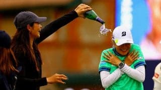 岩井千怜は涙 原英莉花と畑岡奈紗はシャンパン 日本勢が桑木志帆を祝福