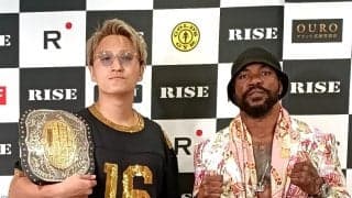 【RISE】挑戦者グンターの顔出しNG謎通訳に王者・南原健太「グーグル翻訳置いといた方が」