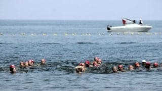 京都のスイミングクラブ踏水会、伝統の琵琶湖遠泳　節目の130回目