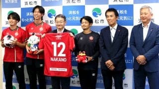 【ＪＦＬ】ホンダＦＣが浜松市役所を訪問　糸数昌太監督「チームは右肩上がり。リーグ連覇したい」…２９日開幕