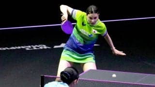 【卓球】橋本帆乃香、逆転負けで初戦敗退　試合中に足を滑らせて負傷も「競技ができないほどのけがではないと思う」…ＷＴＴチャンピオンズ横浜