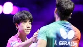 【卓球】篠塚大登が８強一番乗り　ポルトガル選手に逆転勝ち…ＷＴＴチャンピオンズ横浜