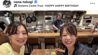 高木菜那さん、仲良しの五輪金メダリストの誕生日を祝福「かわゆい」「お二人とも素敵な笑顔」