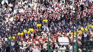 【甲子園】遊学館伝統の精鋭ダンス部隊「踊り子」　雄島惇平らがキレキレダンスで応援盛り上げる