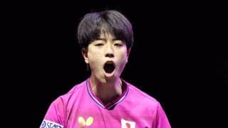 【卓球】篠塚大登、世界４位のパリ五輪銅メダリストを撃破！　ホームの声援を力に初の４強入り…ＷＴＴチャンピオンズ横浜