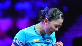 【卓球】張本美和、ミドルを攻め切り第４ゲームを11－8で奪取　ゲームカウント３－１とする