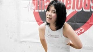１３歳の現役中学生レスラーが無念のギブアップ、天羽瑠迦「本当に悔しい」岩田美香の絞め技に散る【マーベラス】