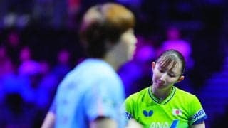 【卓球】早田ひな、8強敗退…世界4位中国選手に敗れる　日本女子は張本美和が唯一4強入り