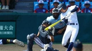 「直球がくる」　東日大昌平の入ケ町選手、甲子園初勝利をつかむ一打
