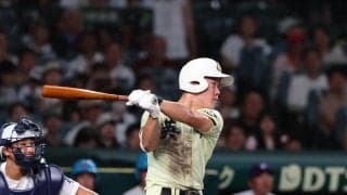 【甲子園】英明・松原蒼真、均衡破る適時二塁打「つなぐ意識で打った」　好投の冨岡琥希を援護