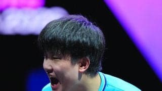 【卓球】張本智和３ゲーム連取！４連続得点で一気にリード広げ最後は相手のサーブミスで11－4