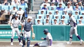 花巻東　甲子園どよめく好走塁で貴重な追加点　赤間「自分の判断で。練習で意識高くやっていた」　佐々木監督「練習していた。大舞台で出たのはうれしい」