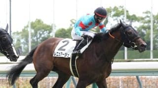 【中京２Ｒ・２歳新馬】コントレイル産駒のレニュアージュが逃げ切り　松山弘平騎手「よく踏ん張ってくれました」