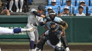 脱臼乗り越え、感謝の一振り　花巻東・久保村選手が貴重な適時二塁打