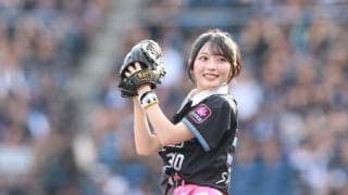 ＡＫＢ４８がスペシャルライブ＆始球式　ロッテファンの佐藤綺星「一生の思い出になりました」前夜は父、兄と特訓「スパルタ過ぎて全身筋肉痛」