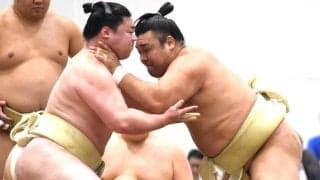 霧島が夏巡業で本格始動「そろそろ、始めようかなと」時疾風、伯乃富士と10番申し合い稽古