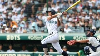 今夏初先発の実力者、抜擢に応える先制打　岡山学芸館・竹本竜馬選手