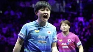 張本智和が示したエースの意地　準決勝で松島に圧勝「負けたら完全に２番になるプレッシャーがあった」　世界ランクを抜かされた悔しさバネに