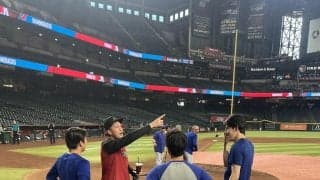 山本由伸、佐々木朗希、ラーズ・ヌートバーの侍３人が再会