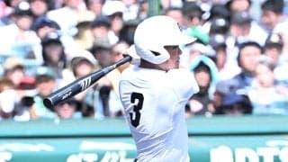 【甲子園】沖縄尚学が１点差に詰め寄る　横浜エース織田翔希から秋江駿斗が適時打放つ