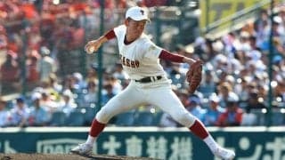 高岡商の背番号「1」小久保投手　甲子園の投球は「一番楽しかった」