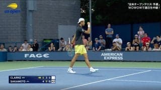 全米OPで20歳のサムライが「スーパーパス！」 逆転勝利を引き寄せた“会心のパッシングショット”に場内どよめき
