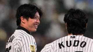 「こうなる心情も分かる」「表情よｗ」阪神・才木　勝利目前のノースイング判定に特大リアクション　伏見とまさかのシンクロ「兄弟かよｗ可愛いな」