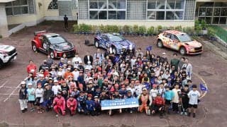 全日本ラリー北海道：今年も地元小学校でラリードライバーによるラリー教室を実施