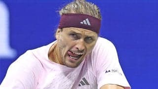  ズベレフ 今季50勝目で全米OP8強 