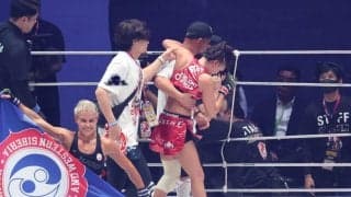ＲＥＮＡは病院直行　試合後会見は欠席　柔道リオ五輪銅のクジュティナに完敗　顔面腫れ上がり、足引きずりリング降りる