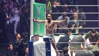 “路上の伝説”朝倉未来が復活の１回１５９秒ＴＫＯ勝ち「これが日本の格闘技の歴史の１ページ」９カ月ぶり復帰戦でレジェンド４３歳青木真也に劇勝「本当に嬉しい。今日はテキーラ１００杯目指す」